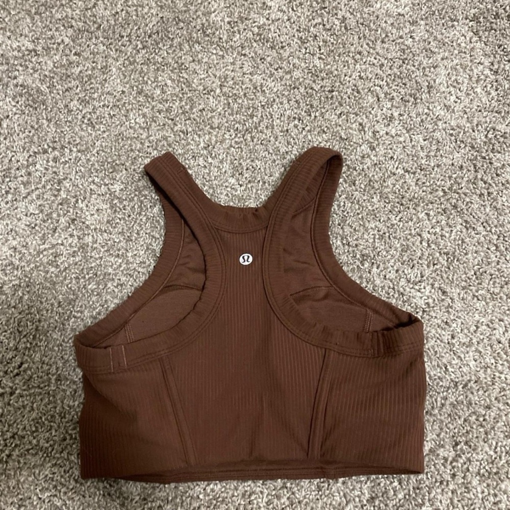 Lululemon Ribbed Nulu High Neck Bra - Picture 2 of 3